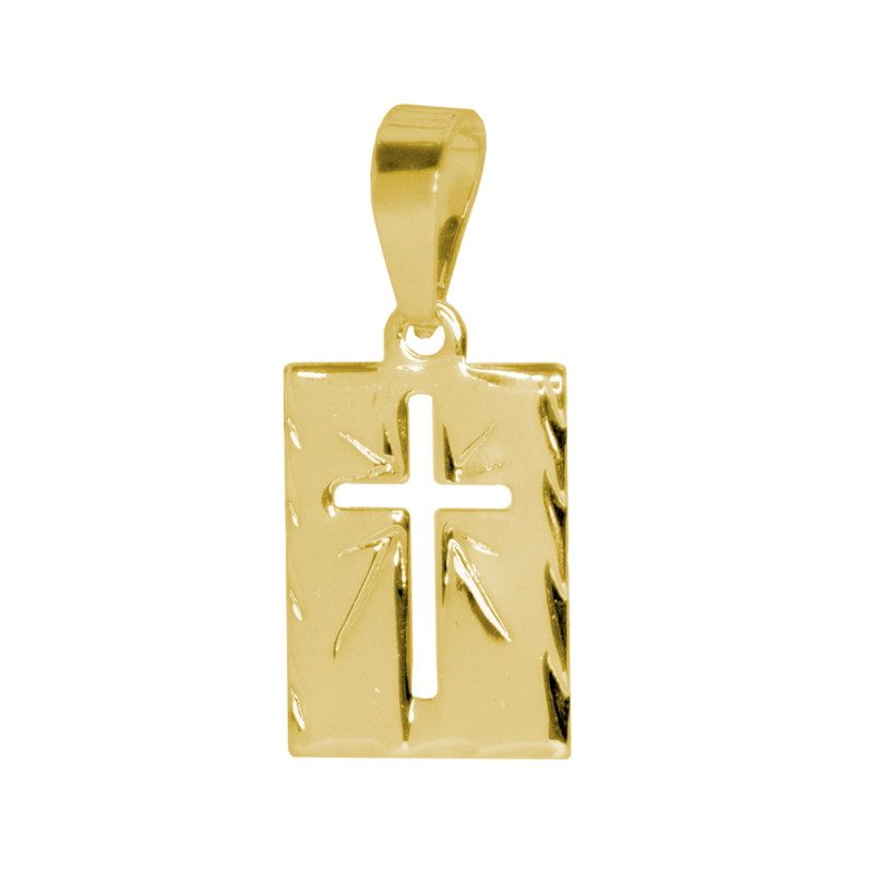 U7 Colar de cruz simples masculino com corrente de 56 cm de aço  inoxidável/ouro 18 quilates/pingente com revestimento iônico de platina,  joia personalizável Medium com o Melhor Preço é no Zoom